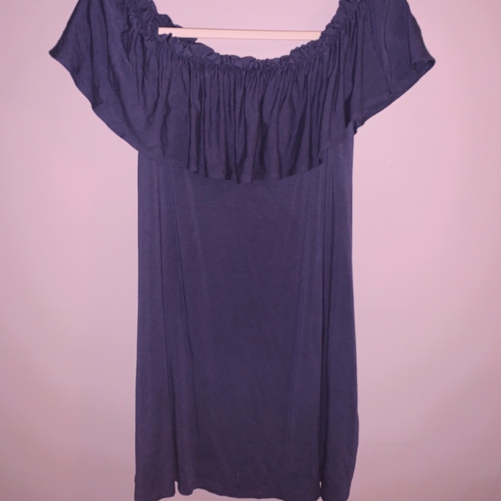 abercrombie and fitch blue dress